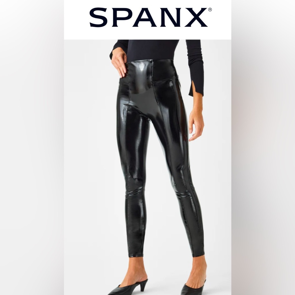 Spanx‎ Faux Leather Patent Leggings